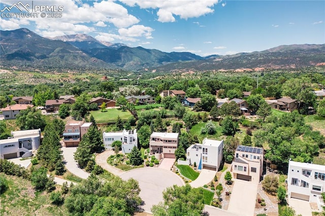 616 Tierra Verde Ct, Colorado Springs, CO 80904 - drone / aerial view of a mountainous background