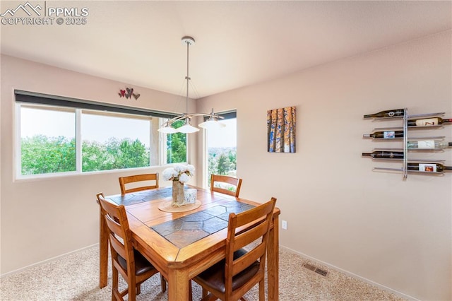 616 Tierra Verde Ct, Colorado Springs, CO 80904 - dining area with light colored carpet