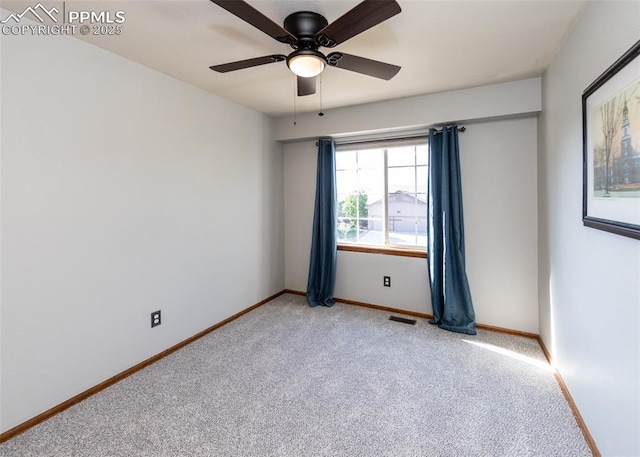 2457 Craycroft Dr, Colorado Springs, CO 80920 - empty room with light colored carpet and a ceiling fan