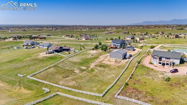 12275 Oregon Wagon Trl, Elbert, CO 80106 - overview of rural landscape featuring a mountain backdrop