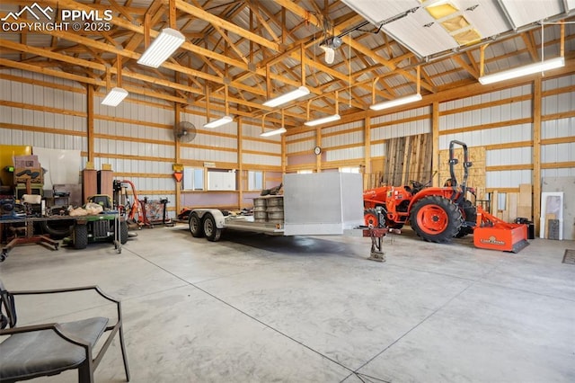 12275 Oregon Wagon Trl, Elbert, CO 80106 - garage featuring metal wall