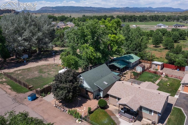 1112 W 4th St, Florence, CO 81226 - view from above of property with a mountain backdrop