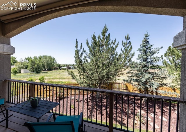 7145 Appletree Loop, Colorado Springs, CO 80925 - view of wooden terrace