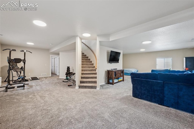6107 Adamants Dr, Colorado Springs, CO 80924 - workout area with carpet floors and baseboards