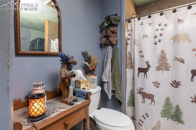 12185 Black Forest Rd, Colorado Springs, CO 80908 - full bath featuring vanity and a shower with shower curtain