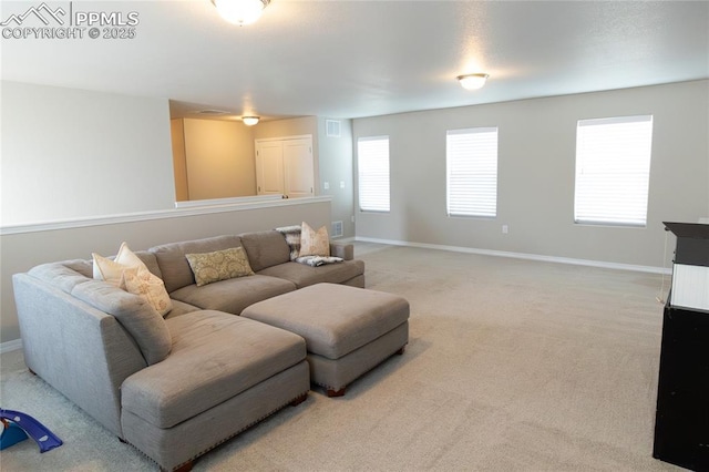 8176 Kittrick Pl, Peyton, CO 80831 - carpeted living room with baseboards