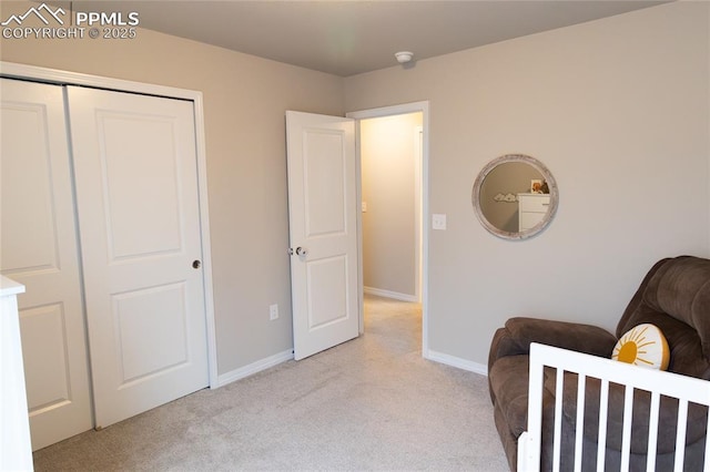 8176 Kittrick Pl, Peyton, CO 80831 - bedroom featuring light carpet and a closet