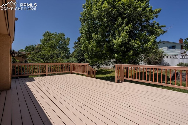 5888 Eldora Dr, Colorado Springs, CO 80918 - view of wooden deck