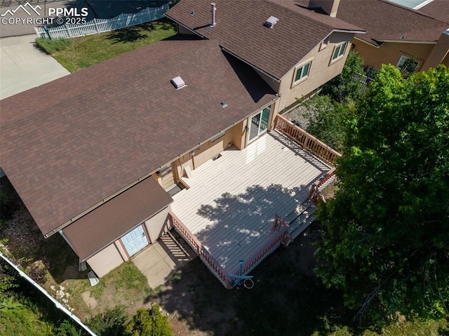 5888 Eldora Dr, Colorado Springs, CO 80918 - view from above of property
