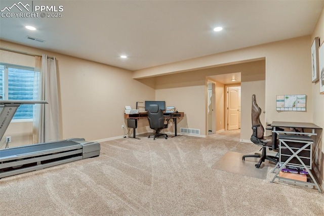 3470 Daydreamer Dr, Colorado Springs, CO 80908 - office featuring carpet and recessed lighting