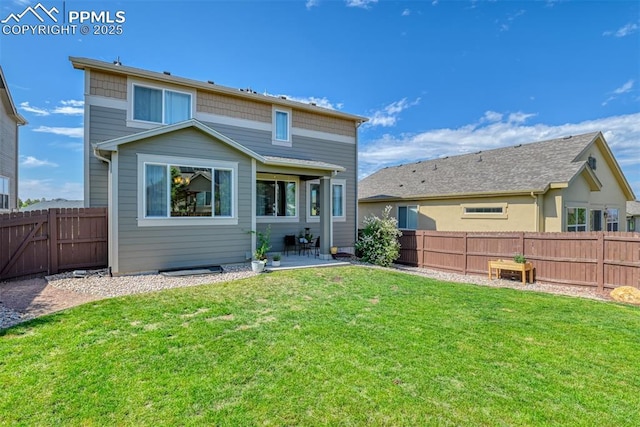 3470 Daydreamer Dr, Colorado Springs, CO 80908 - back of house featuring a patio and a fenced backyard