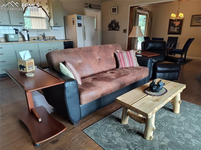 237 Blue Spruce Rd, Divide, CO 80814 - living area with light wood-type flooring