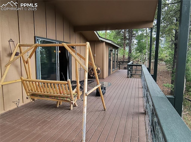 237 Blue Spruce Rd, Divide, CO 80814 - view of wooden terrace