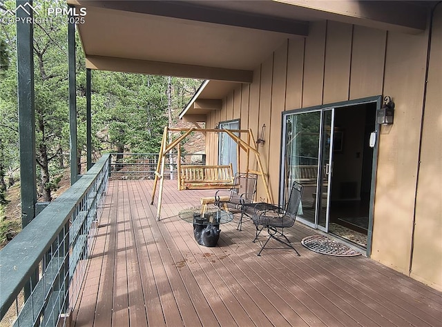 237 Blue Spruce Rd, Divide, CO 80814 - view of wooden deck