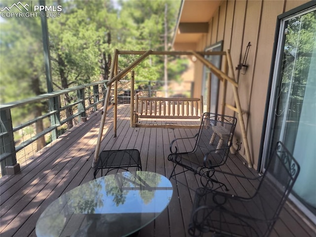 237 Blue Spruce Rd, Divide, CO 80814 - view of wooden terrace