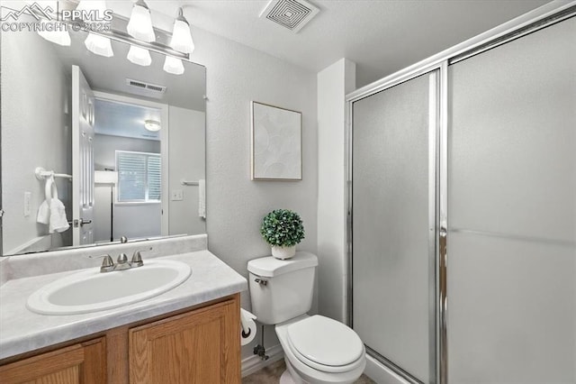 6275 Montarbor Dr, Colorado Springs, CO 80918 - bathroom featuring a stall shower and vanity
