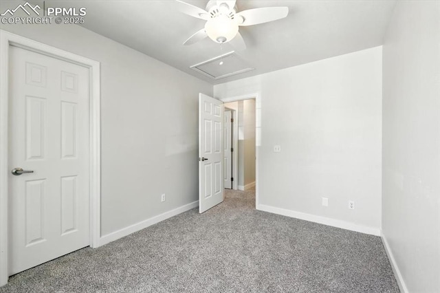 6275 Montarbor Dr, Colorado Springs, CO 80918 - unfurnished bedroom with carpet and a ceiling fan