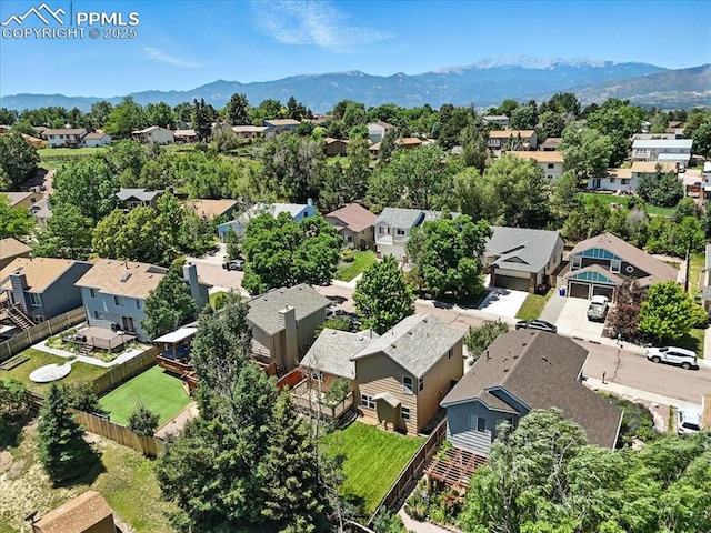 6275 Montarbor Dr, Colorado Springs, CO 80918 - aerial perspective of suburban area featuring mountains