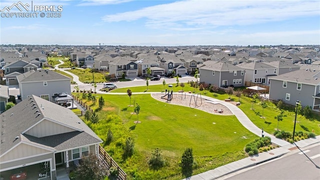 244 S Chipeta Way, Lochbuie, CO 80603 - aerial view of residential area featuring a community park