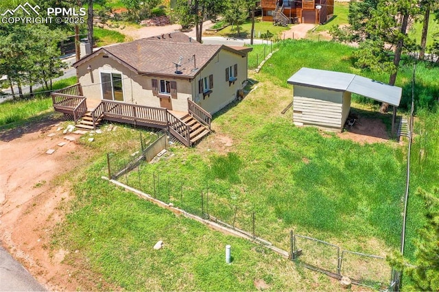 205 N Laurel St, Woodland Park, CO 80863 - aerial view of property and surrounding area