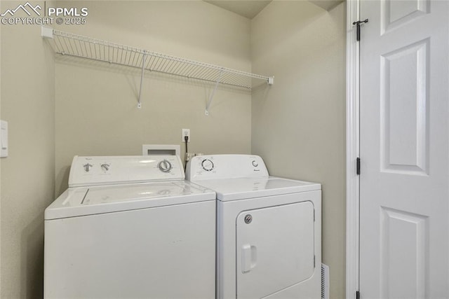 2601 Lynbarton Pt, Colorado Springs, CO 80918 - laundry room with washer and dryer