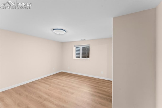 1005 Mountain View Rd, Woodland Park, CO 80863 - empty room featuring light wood-style floors and baseboards