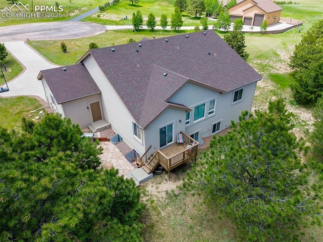 17529 Old Cherokee Trl, Colorado Springs, CO 80921 - view from above of property