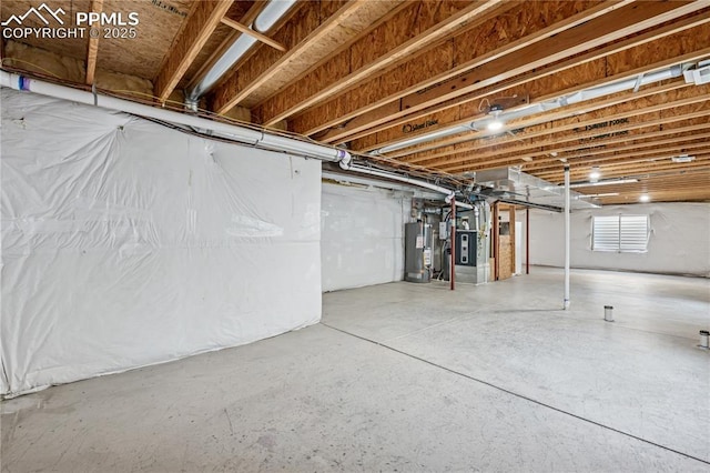 2664 Emerald Ridge Dr, Colorado Springs, CO 80920 - below grade area featuring gas water heater