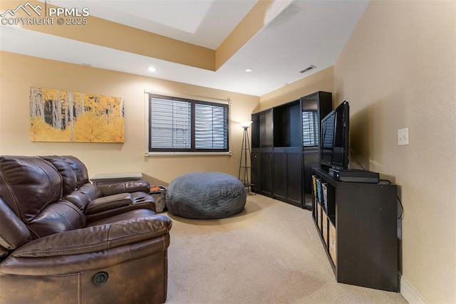 2585 Dunfries Ct, Colorado Springs, CO 80919 - living area featuring carpet and recessed lighting