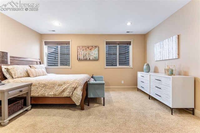2585 Dunfries Ct, Colorado Springs, CO 80919 - bedroom with light carpet and recessed lighting