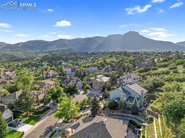 2585 Dunfries Ct, Colorado Springs, CO 80919 - aerial perspective of suburban area featuring mountains