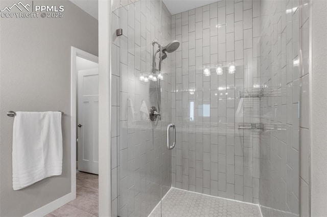 501 N Franklin St, Colorado Springs, CO 80903 - full bath featuring a stall shower and tile patterned floors