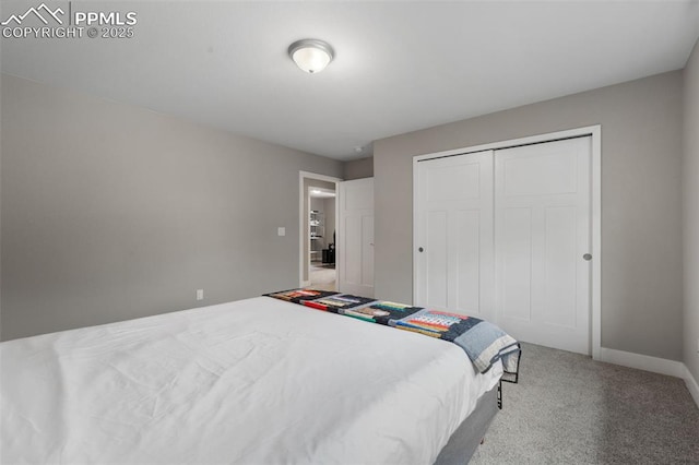 501 N Franklin St, Colorado Springs, CO 80903 - carpeted bedroom with a closet and baseboards