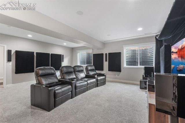 501 N Franklin St, Colorado Springs, CO 80903 - carpeted home theater room with recessed lighting
