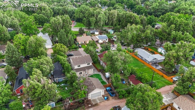 501 N Franklin St, Colorado Springs, CO 80903 - aerial perspective of suburban area