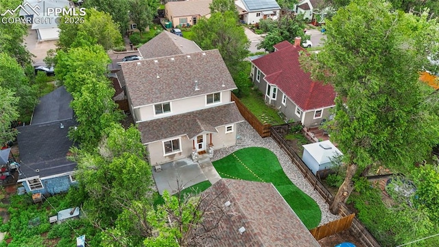 501 N Franklin St, Colorado Springs, CO 80903 - aerial perspective of suburban area