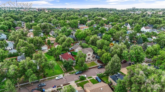 501 N Franklin St, Colorado Springs, CO 80903 - aerial view of property and surrounding area featuring nearby suburban area