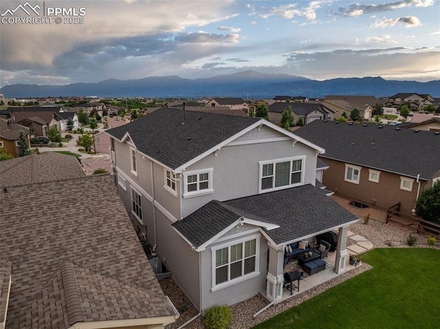 4296 New Santa Fe Trl, Colorado Springs, CO 80924 - aerial view of residential area with mountains