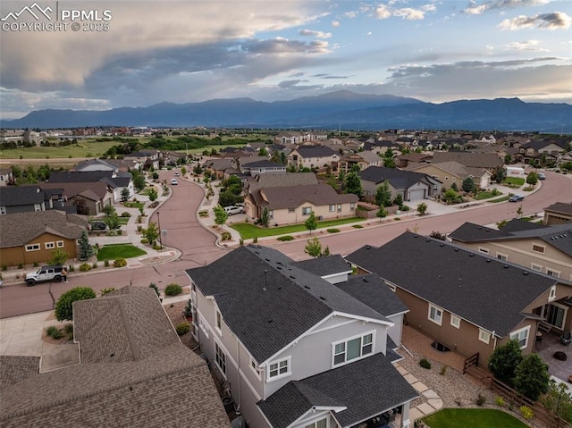 4296 New Santa Fe Trl, Colorado Springs, CO 80924 - aerial perspective of suburban area with a mountainous background