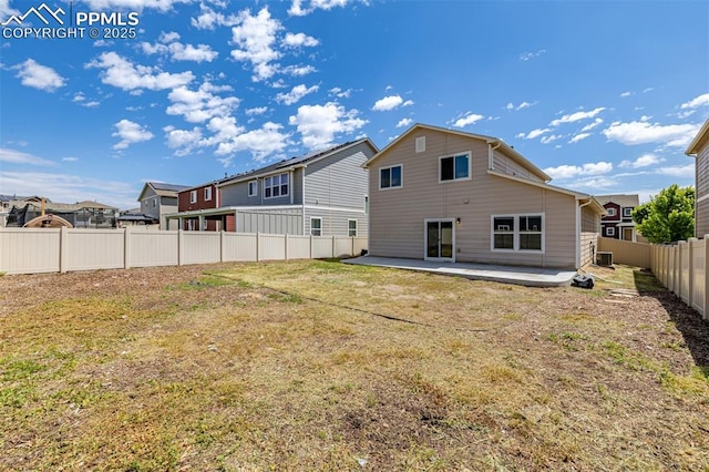 10726 Traders Pkwy, Fountain, CO 80817 - back of house with a patio, a fenced backyard, and a residential view