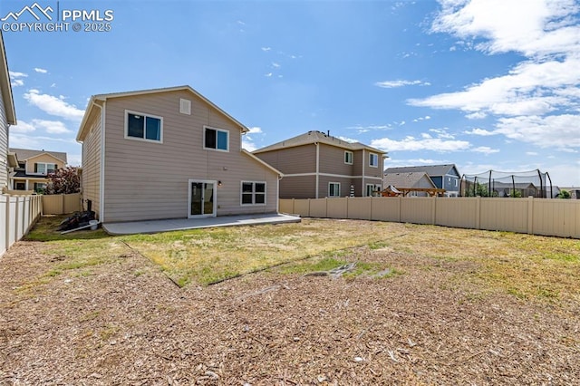 10726 Traders Pkwy, Fountain, CO 80817 - rear view of property with a patio and a fenced backyard