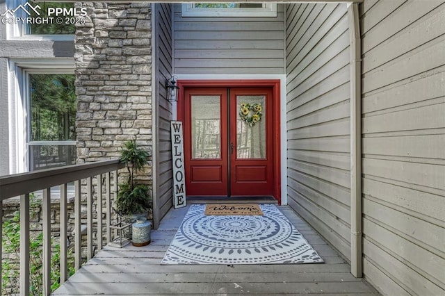 970 Bend In The Trail Rd, Monument, CO 80132 - property entrance featuring french doors