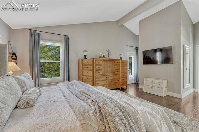 970 Bend In The Trail Rd, Monument, CO 80132 - bedroom with wood finished floors and baseboards