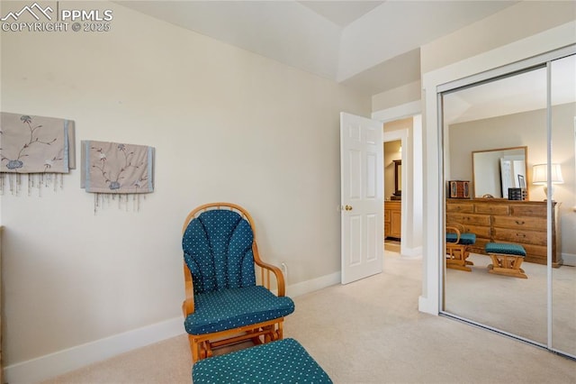 2527 Elite Ter, Colorado Springs, CO 80920 - sitting room with carpet flooring and baseboards