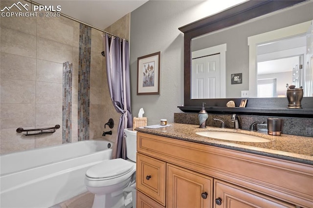 2527 Elite Ter, Colorado Springs, CO 80920 - bathroom featuring shower / bath combo and vanity