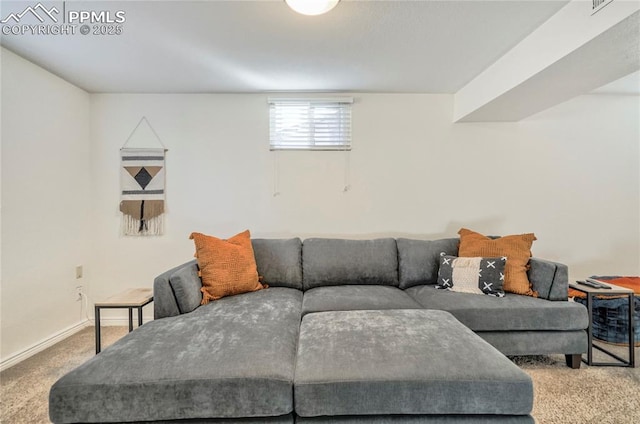 1633 N Chestnut St, Colorado Springs, CO 80907 - carpeted living area with baseboards