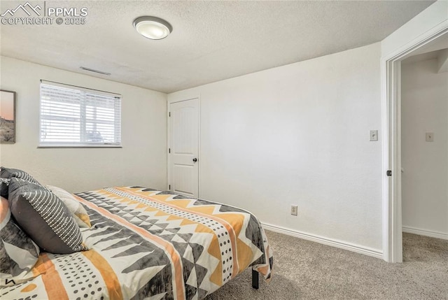 1633 N Chestnut St, Colorado Springs, CO 80907 - bedroom with carpet flooring and a textured ceiling