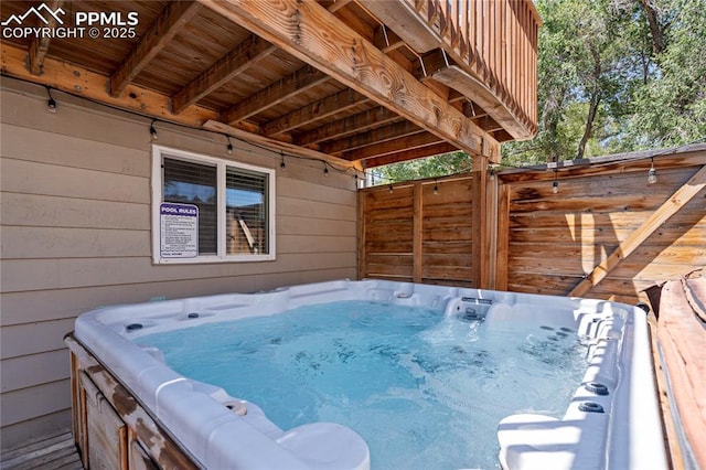 1633 N Chestnut St, Colorado Springs, CO 80907 - wooden terrace featuring a hot tub