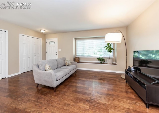 3730 Deep Haven Dr, Colorado Springs, CO 80920 - living room featuring wood finished floors