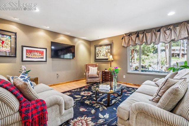 18971 Shadowood Dr, Monument, CO 80132 - living room with wood finished floors and recessed lighting
